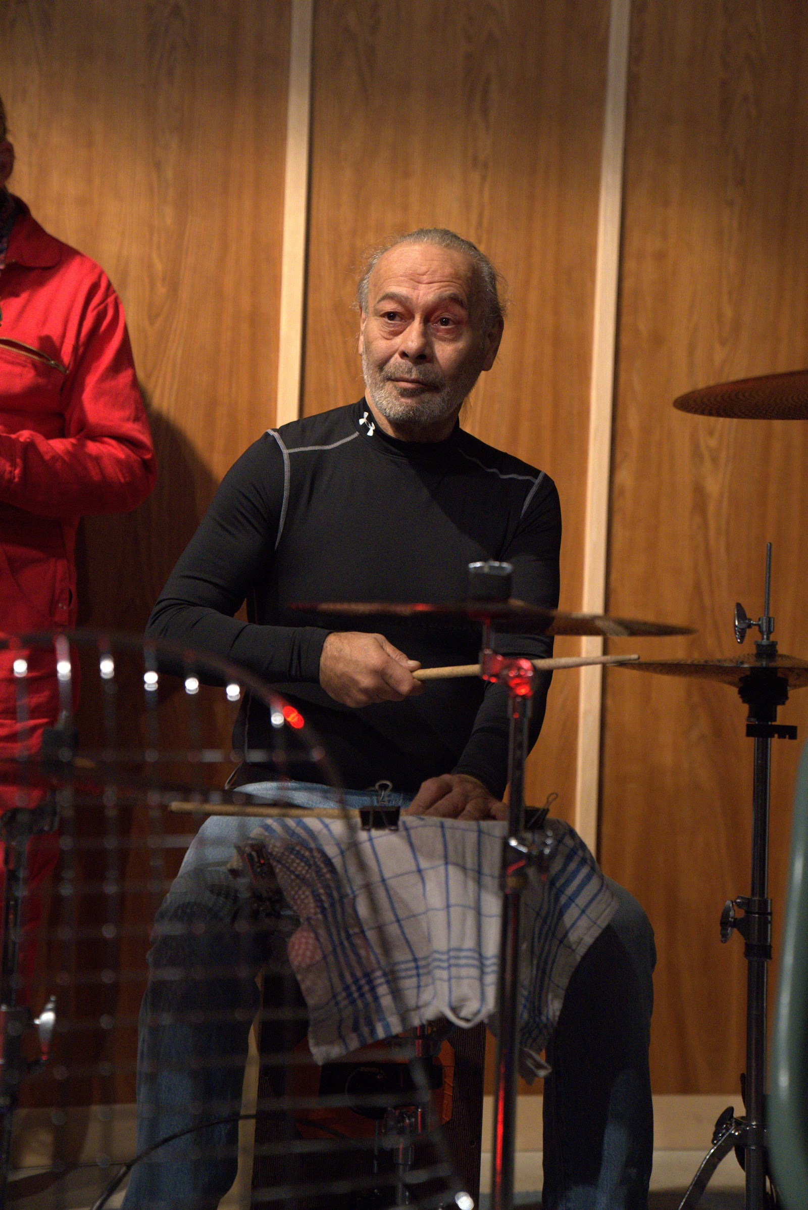 Drummer during a jam session